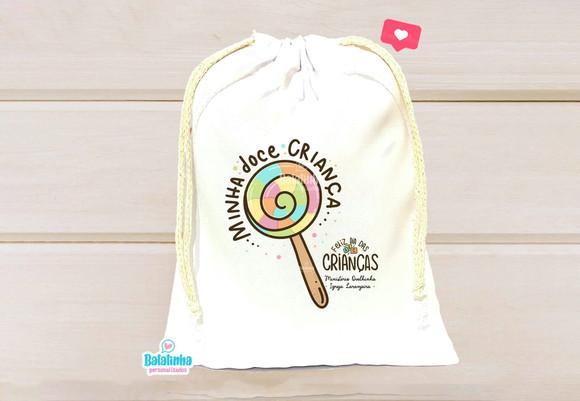 Saquinho Personalizado Dia das Crianças 15x20cm