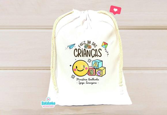 Saquinho Personalizado Dia das Crianças 15x20cm