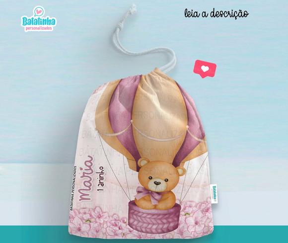 Saquinho Ursinha Baloeira personalizado