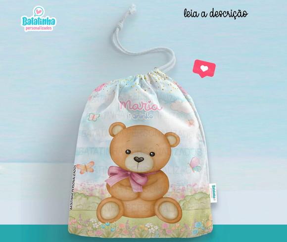 Saquinho Ursinha Personalizado