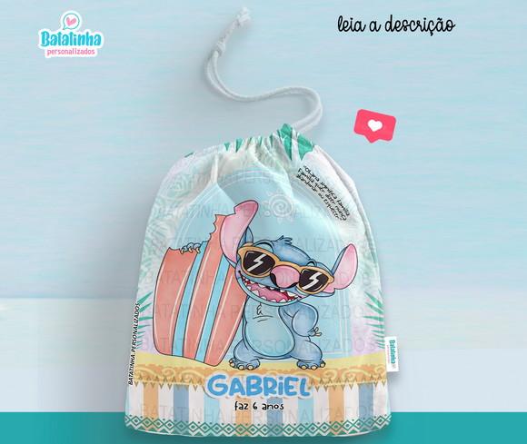 Saquinho Stitch Personalizado