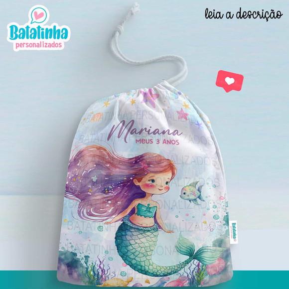 Saquinho Sereia personalizado