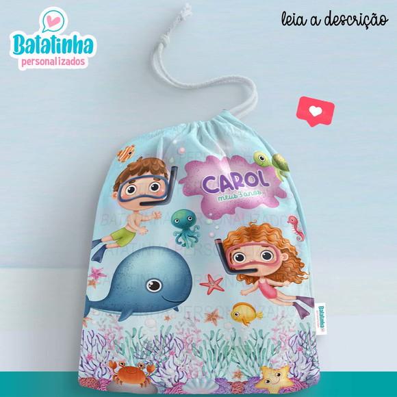 Saquinho Fundo do Mar personalizado
