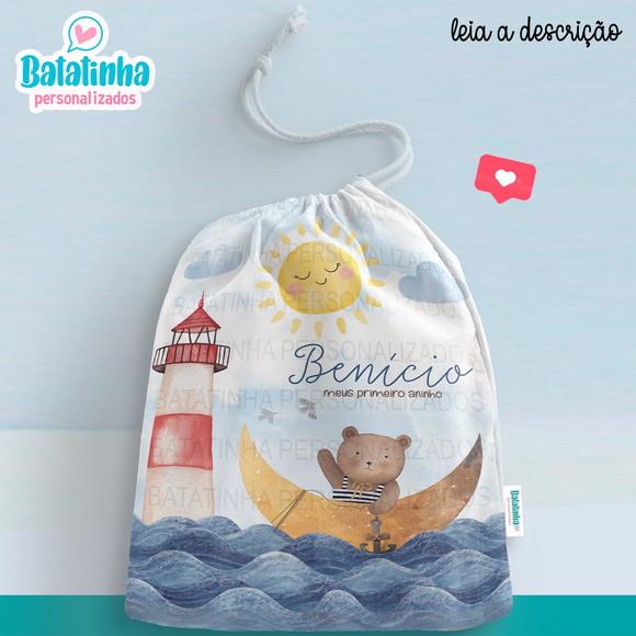 Saquinho Ursinho personalizado