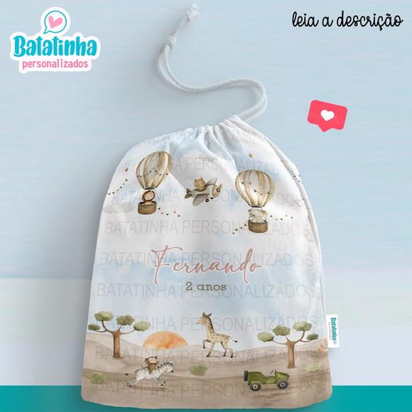 Saquinho Safari personalizado