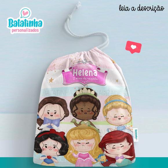 Saquinho Princesas personalizado