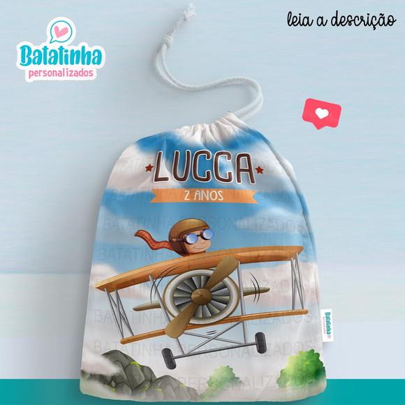 Saquinho Aviador personalizado