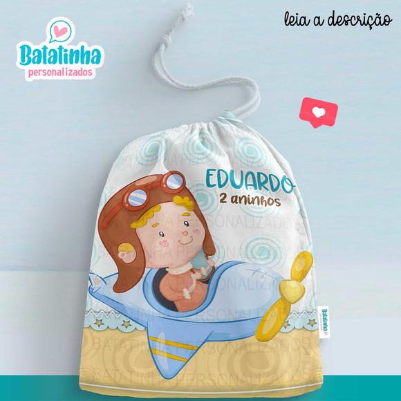 Saquinho Aviador personalizado