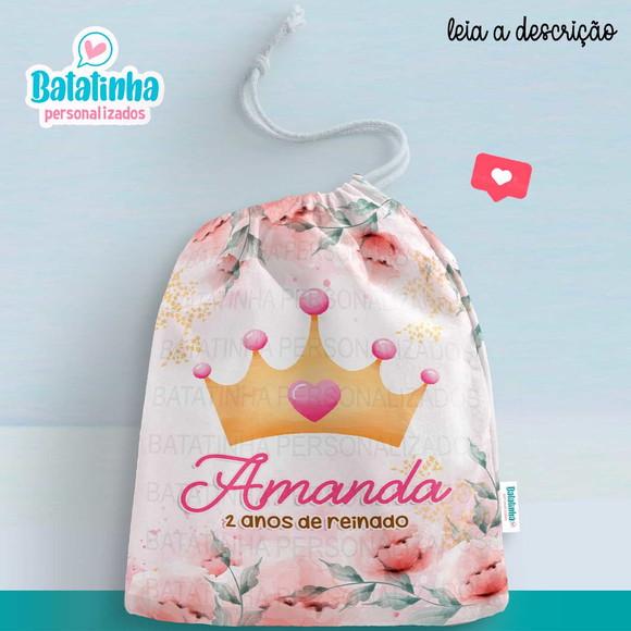 Saquinho  Realeza / Princesas personalizado