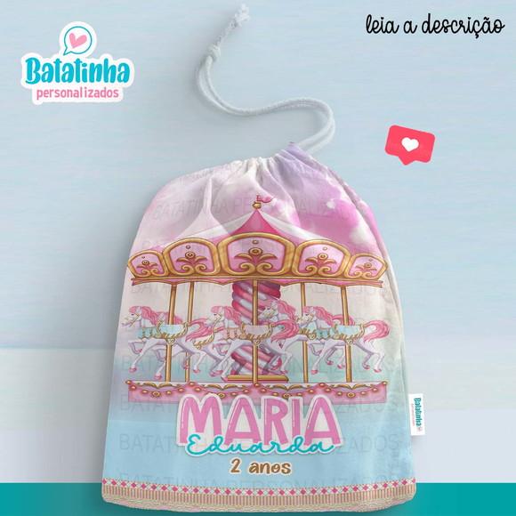 Saquinho Carrossel personalizado
