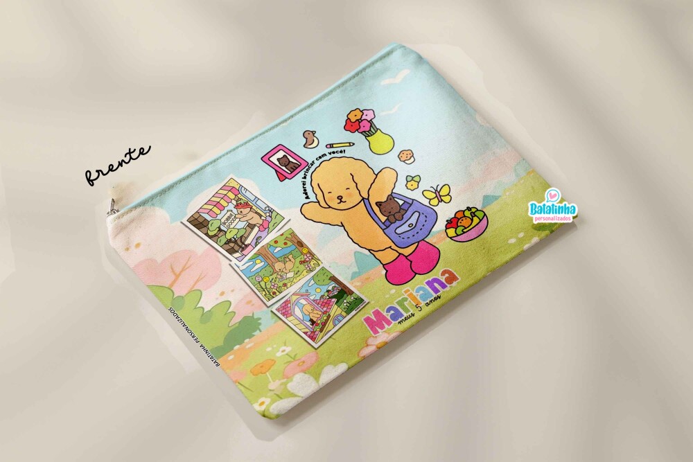 Necessaire personalizada Bobbie Goods Lembrancinha Festa