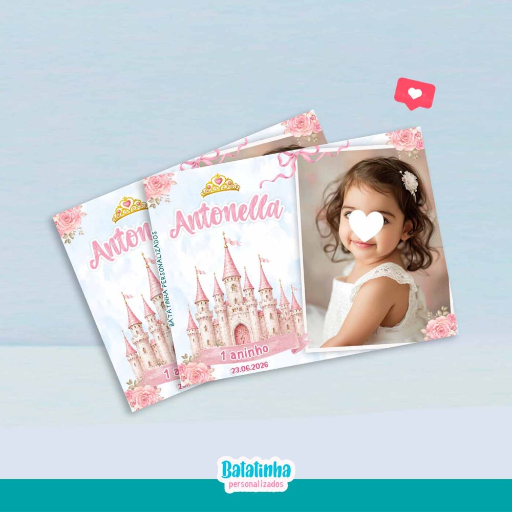 Imã de Geladeira Realeza Personalizado com Foto | Lembrancinha T