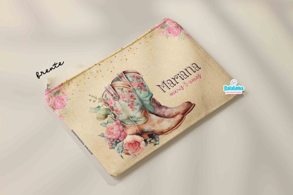 Necessaire personalizada Country Lembrancinha Festa Boiadeira