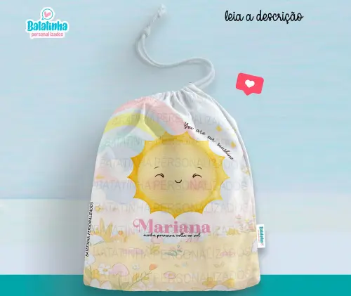 Saquinho Personalizado Primeira Volta ao Sol