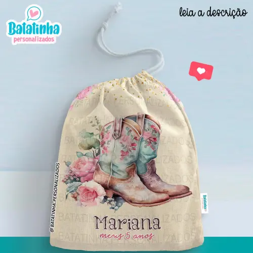 Saquinho Personalizado Country Boiadeira