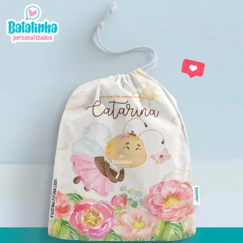 Saquinho Personalizado Abelha