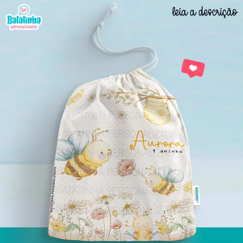 Saquinho Personalizado Abelha