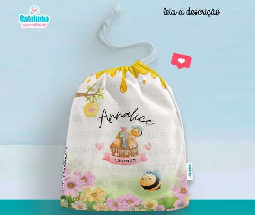 Saquinho Personalizado Abelha