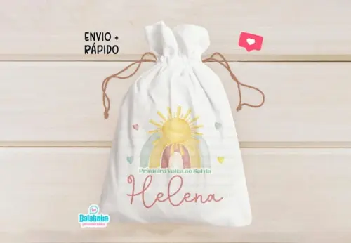 Saquinho Personalizado Primeira Volta ao Sol