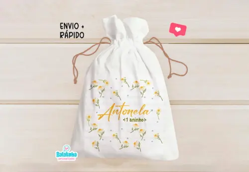Saquinho Personalizado Margarida