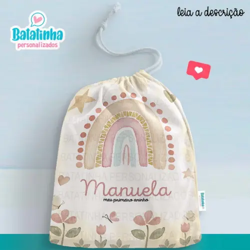 Sacolinha / Saquinho Surpresa - Arco Íris Boho