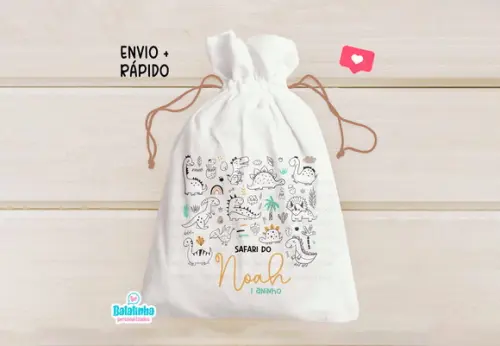Saquinho Lembrancinha Dinossauro