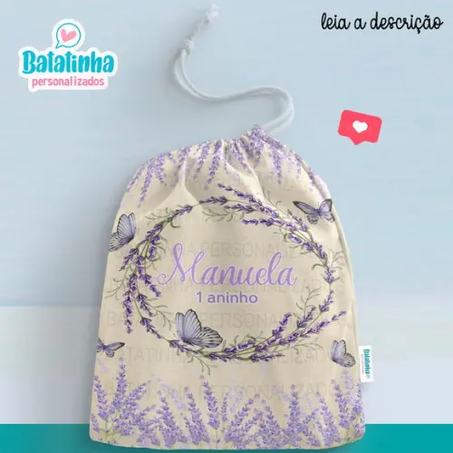 Sacolinha / Saquinho Lembrancinha Lavanda