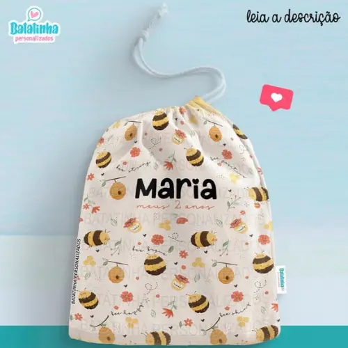 Saquinho Lembrancinha Abelha / Abelhinha