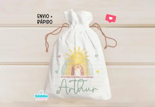 Saquinho Personalizado Primeira Volta ao Sol