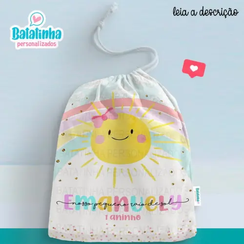 Sacolinha / Saquinho Lembrancinha Raio de Sol