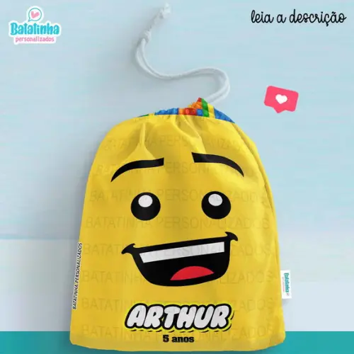 Saquinho Personalizado Lego