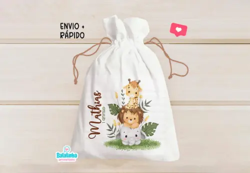 Saquinho Personalizado Safari