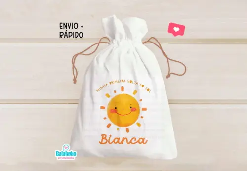 Saquinho Personalizado Primeira Volta ao Sol