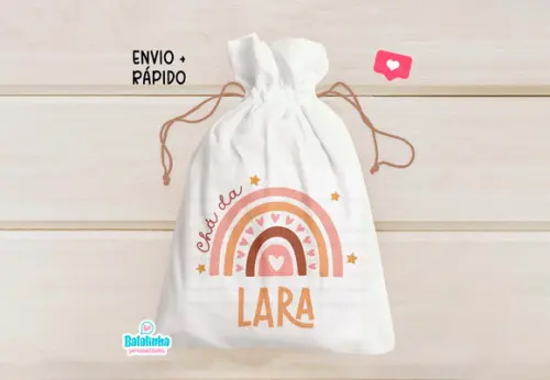 Saquinho Arco Íris Boho