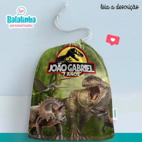 Sacolinha / Saquinho Surpresa - Dinossauro