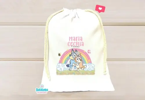 Saquinho Personalizado Bluey 15x20cm