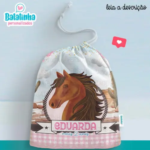 Sacolinha / Saquinho Surpresa - Cavalo / Country