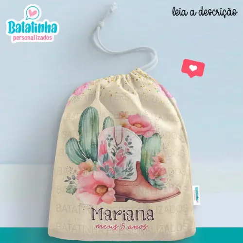 Saquinho Lembrancinha - Country - Boiadeira