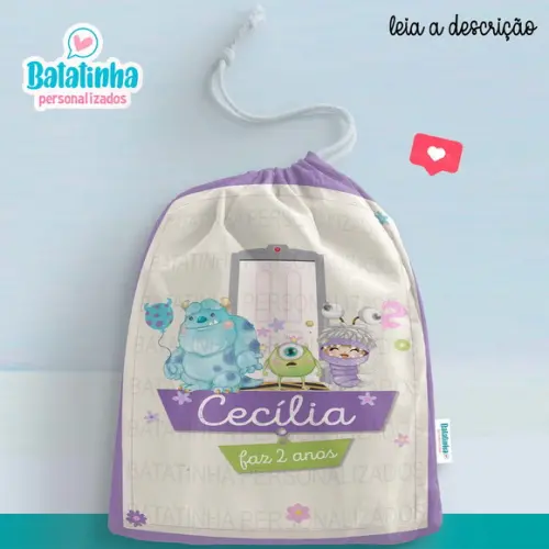 Sacolinha / Saquinho Surpresa - Monstros Sa
