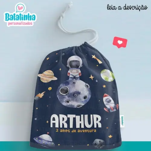 Saquinho Lembrancinha Astronauta