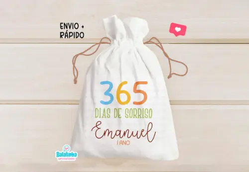 Saquinho Personalizado 365 Sorrisos