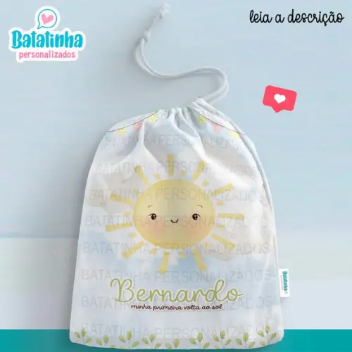 Saquinho Minha Primeira Volta ao Sol