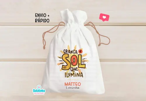 Saquinho Personalizado Primeira Volta ao Sol