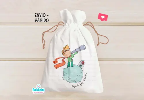 Saquinho Personalizado Pequeno Príncipe