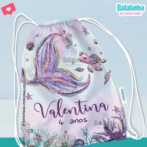 Mochila Saco - Sereia
