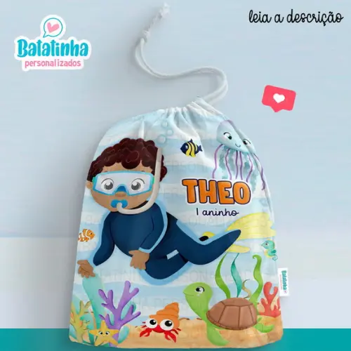Sacolinha / Saquinho Surpresa - Fundo do Mar
