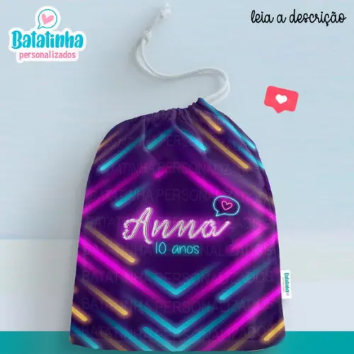 Sacolinha / Saquinho Lembrancinha Neon