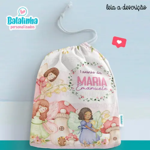 Sacolinha / Saquinho Surpresa - Jardim de Fadas
