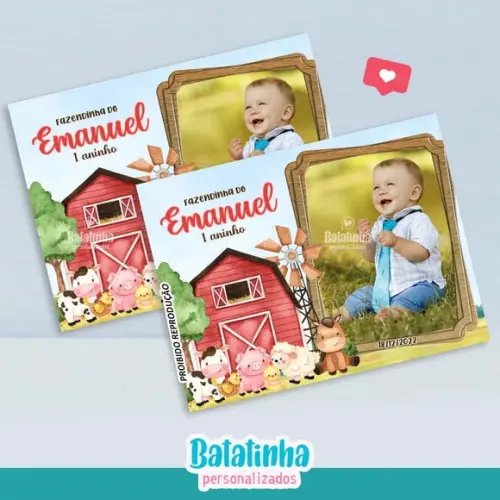 Imã de Geladeira - Fazendinha Baby