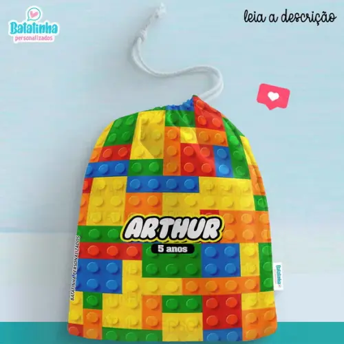 Saquinho Personalizado Lego